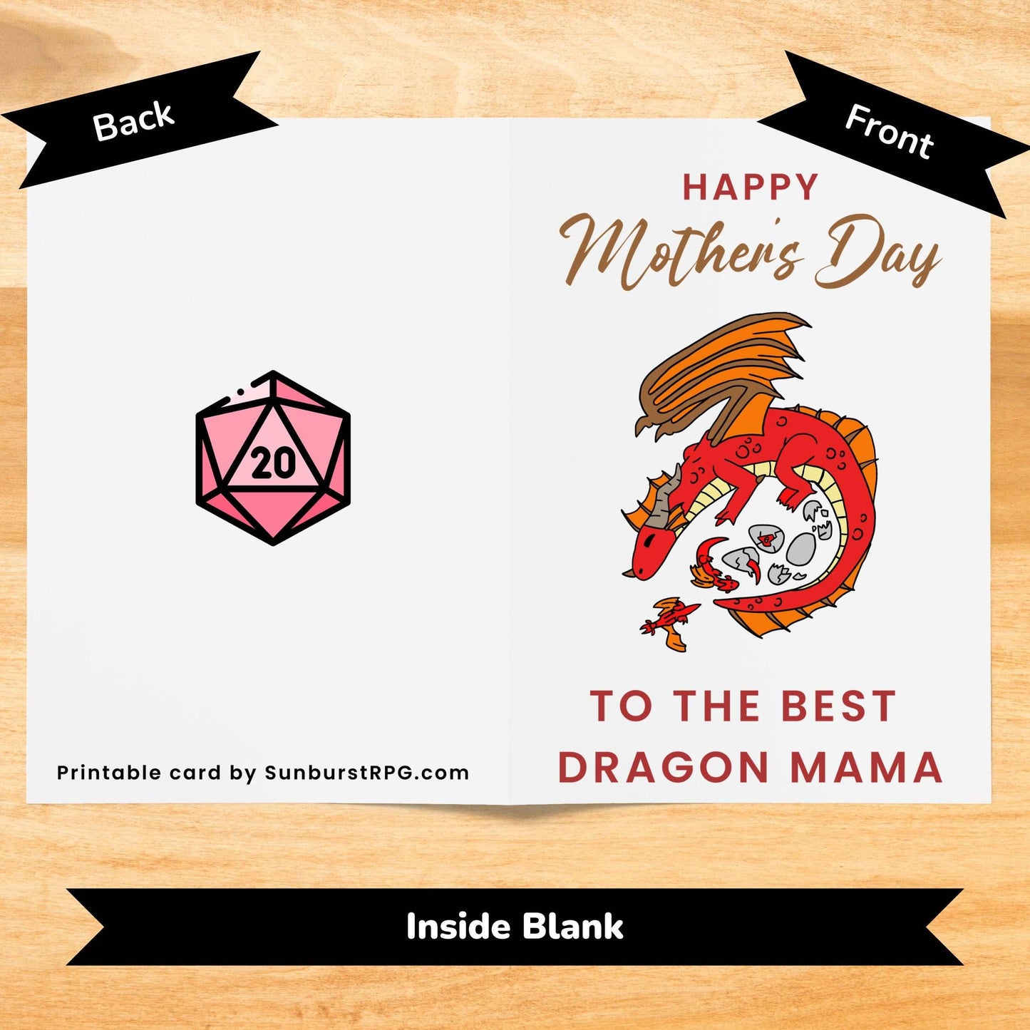 DnD Mother's Day Card - Digital Download