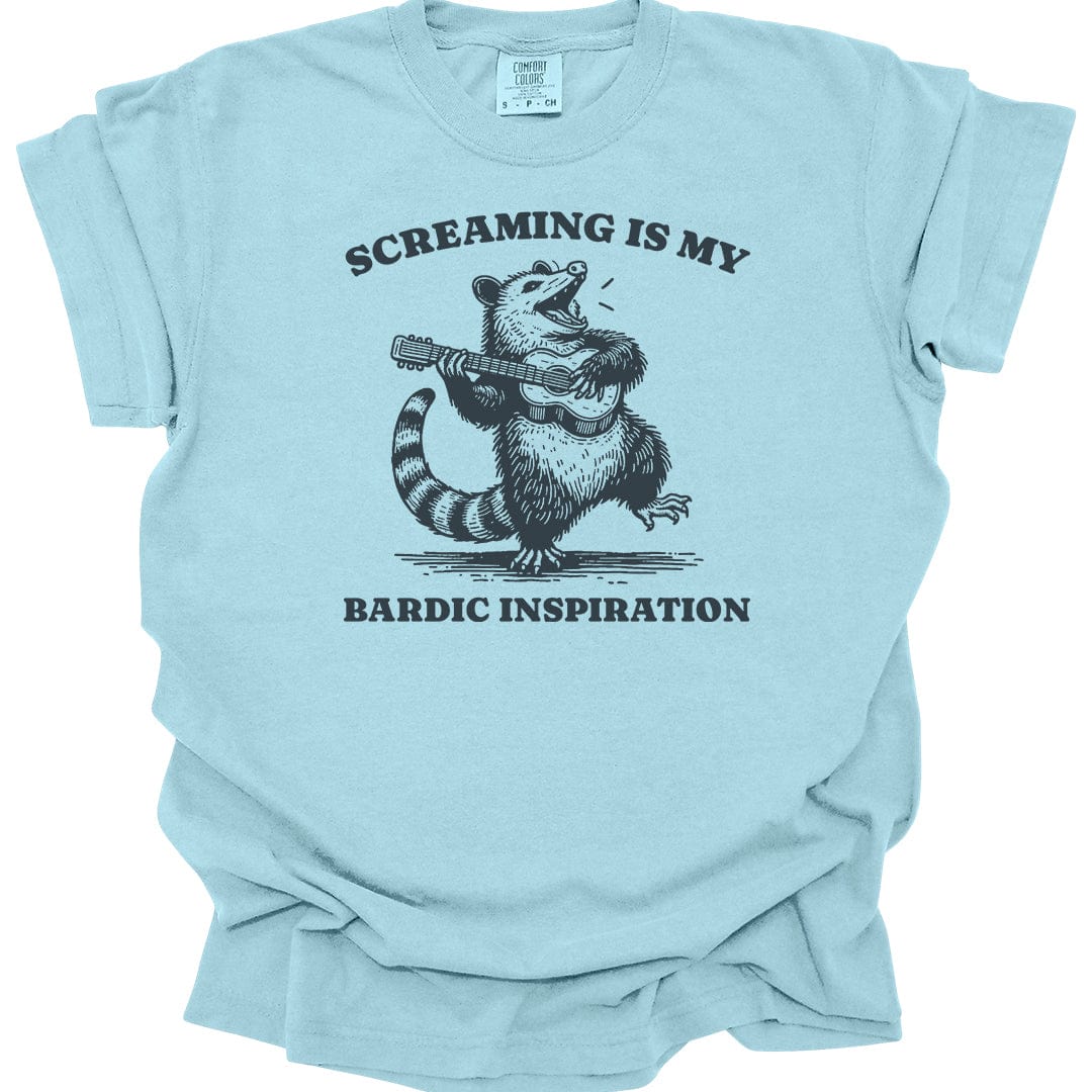 Printify T-Shirt Chambray / S Funny Bard D&D T-Shirt - Comfort Colors