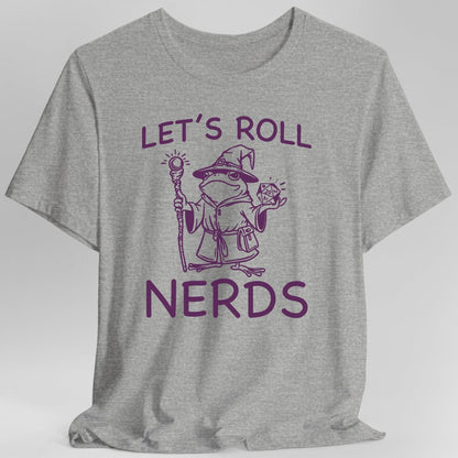 Printify T-Shirt Sport Grey / S Funny D&D "Let’s Roll Nerds" Shirt