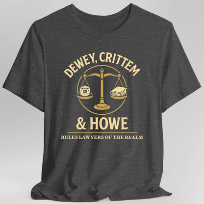 Printify T-Shirt Dark Heather / S Funny DnD Rules Lawyer Shirt