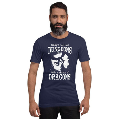 Printify T-Shirt Funny DnD Weather Forecast Tshirt