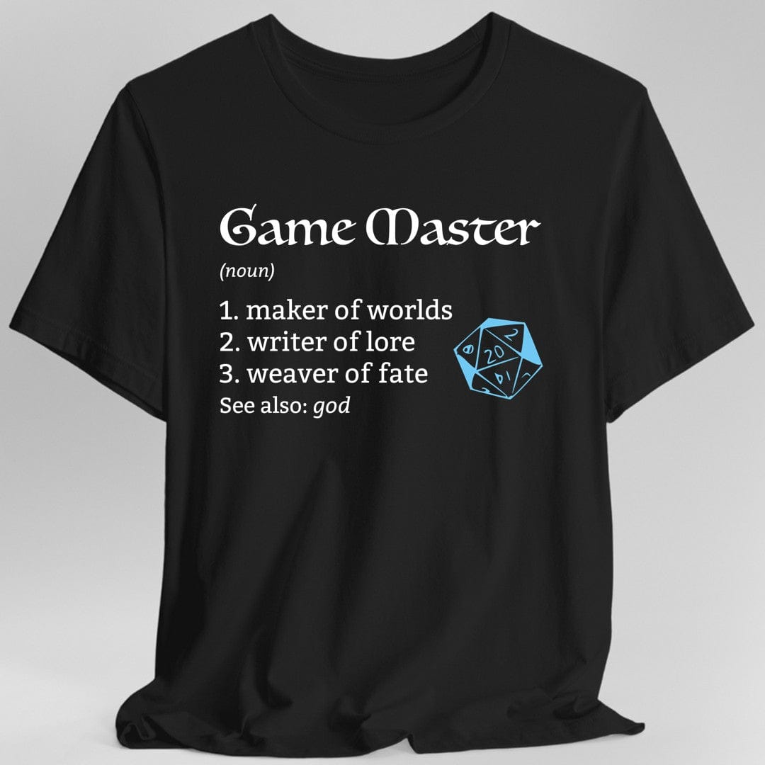 Printify T-Shirt Black / S Game Master Definition D&D T-Shirt