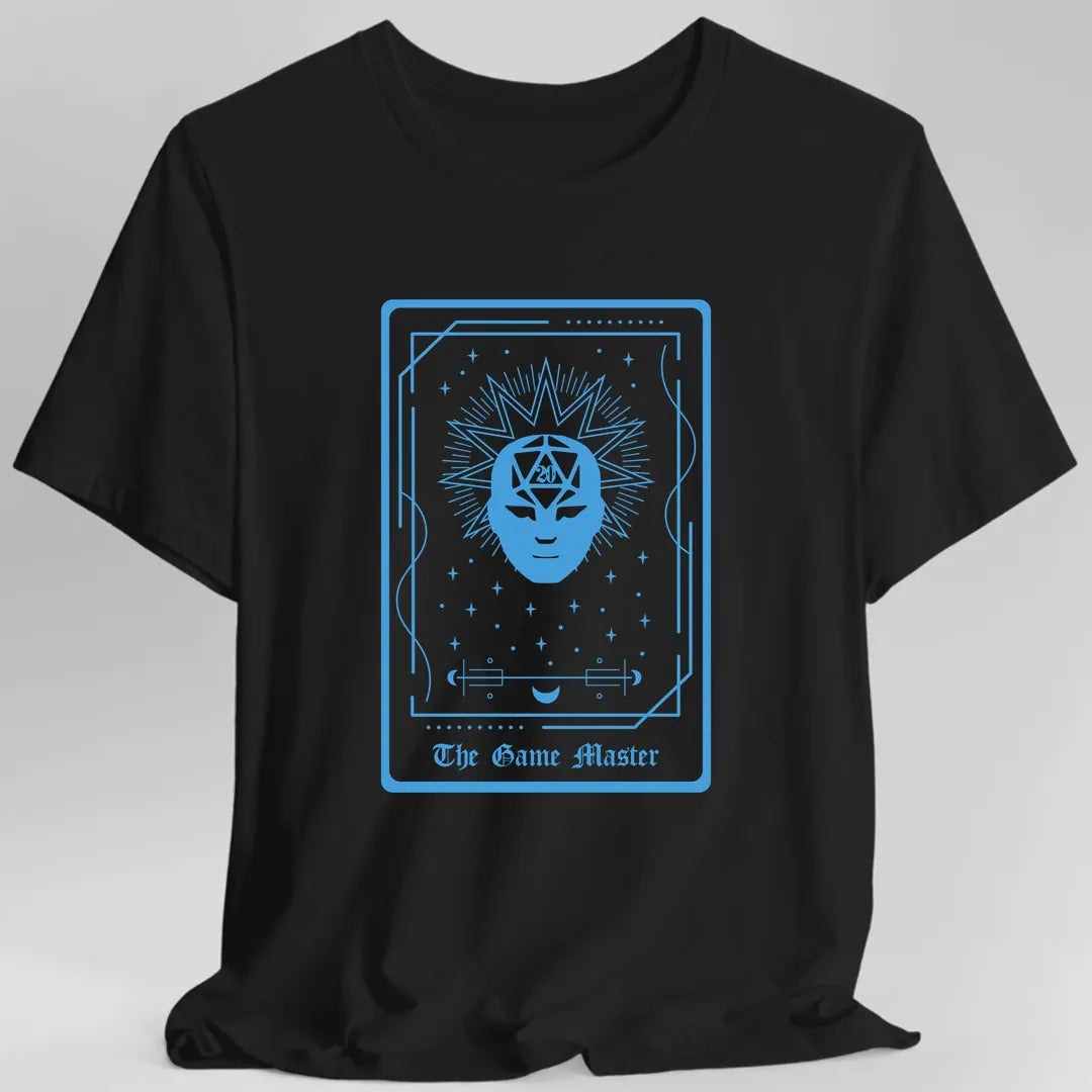 Printify T-Shirt Black / S Game Master Tarot Card GM T-Shirt