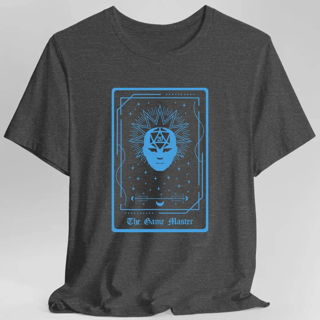 Printify T-Shirt Dark Heather Grey / S Game Master Tarot Card GM T-Shirt