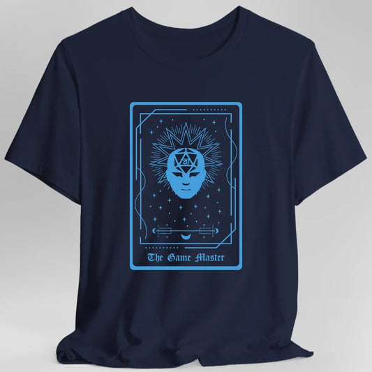 Printify T-Shirt Navy / S Game Master Tarot Card GM T-Shirt