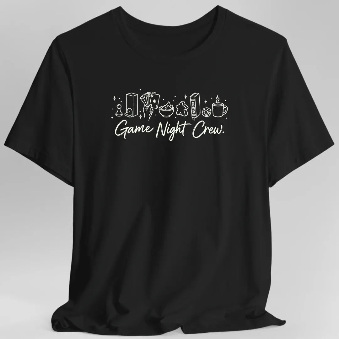 Printify T-Shirt Black / S Game Night Crew Board Game T-Shirt