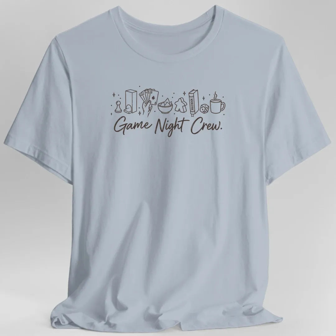 Printify T-Shirt Light Blue / S Game Night Crew Board Game T-Shirt