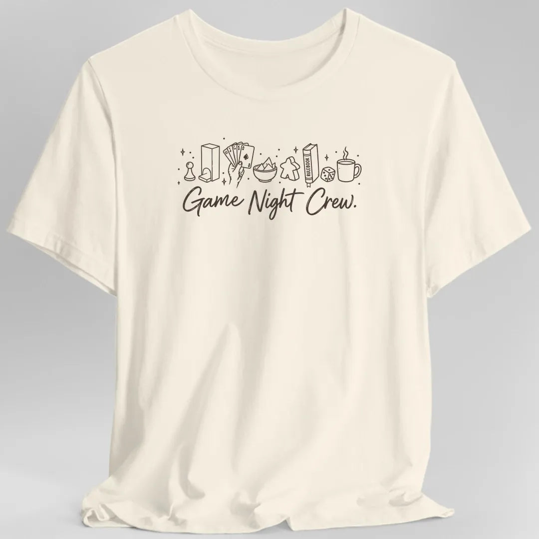 Printify T-Shirt Natural / S Game Night Crew Board Game T-Shirt