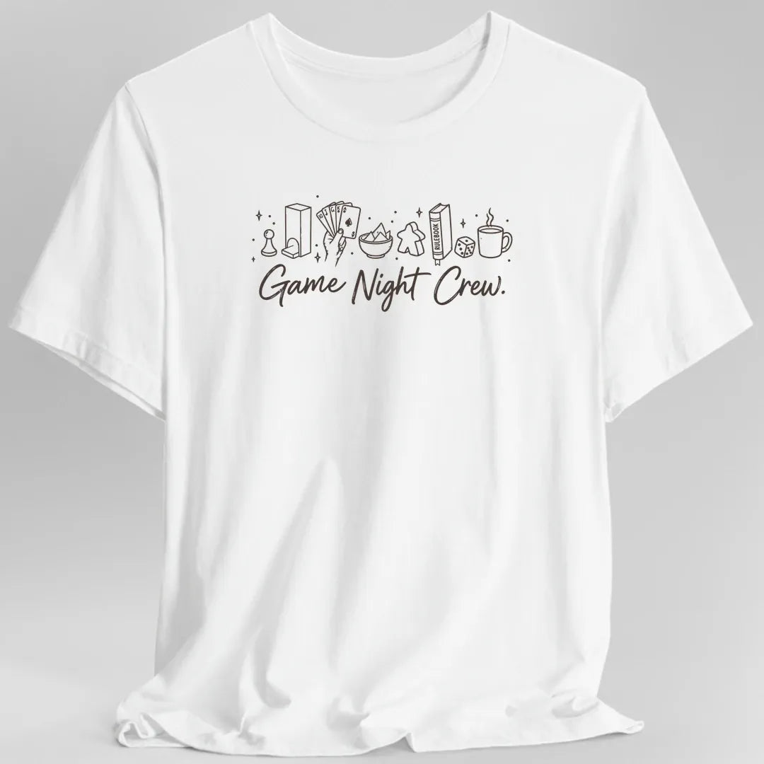 Printify T-Shirt White / S Game Night Crew Board Game T-Shirt