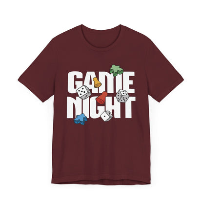 Printify T-Shirt Maroon / S Game Night Shirt