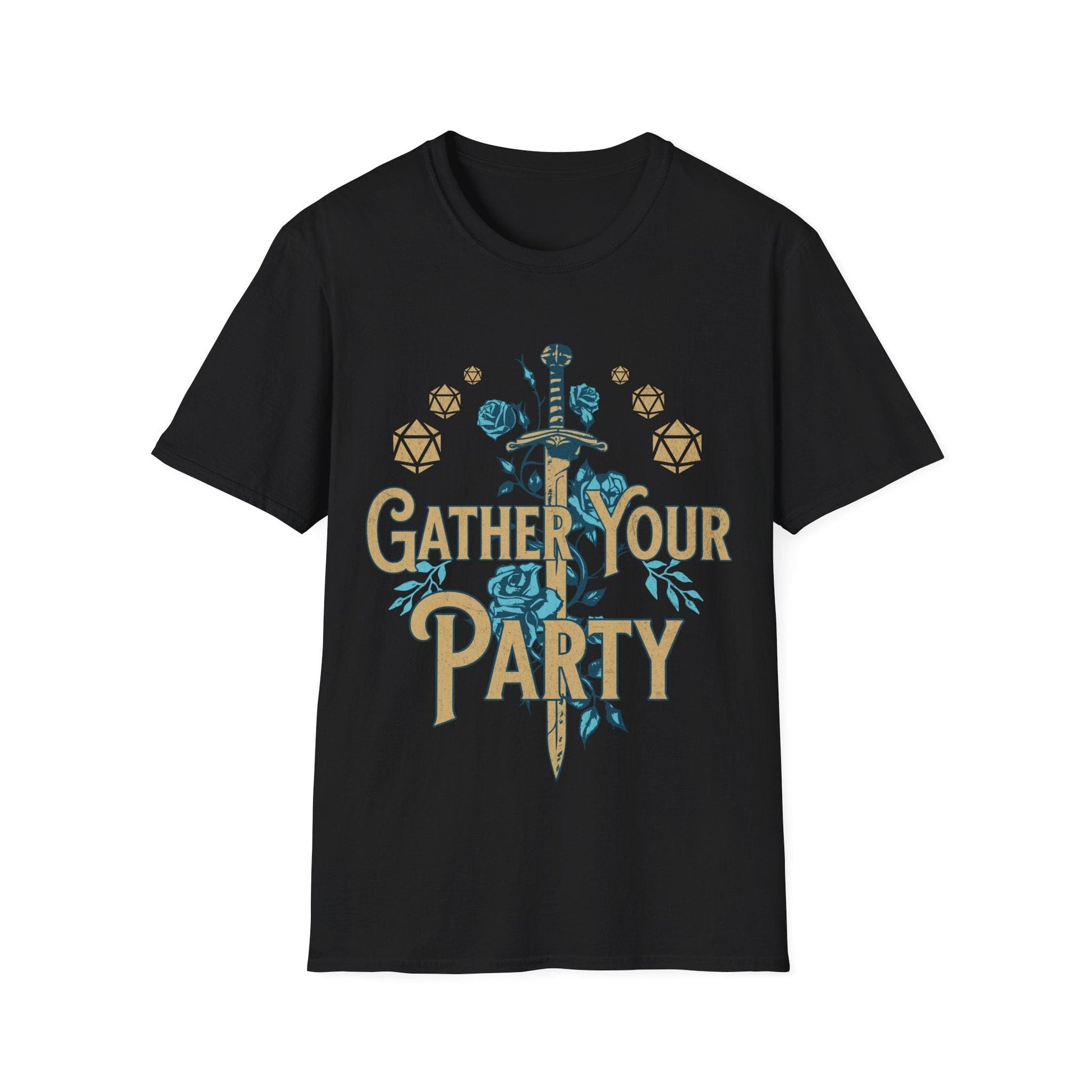 Printify T-Shirt Black / S Gather Your Party D&D Shirt