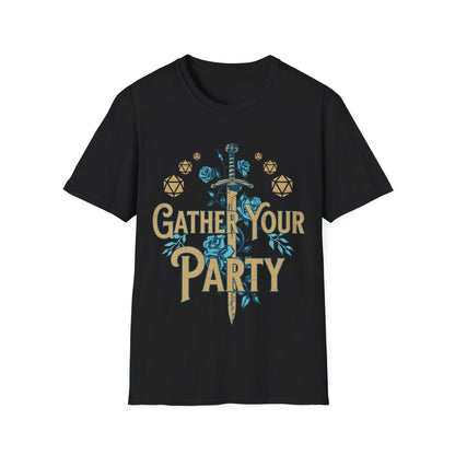 Printify T-Shirt Black / S Gather Your Party D&D Shirt