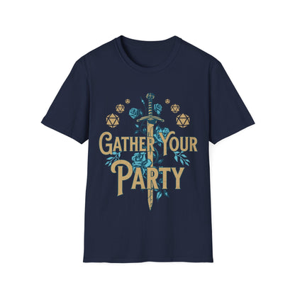 Printify T-Shirt Navy / S Gather Your Party D&D Shirt