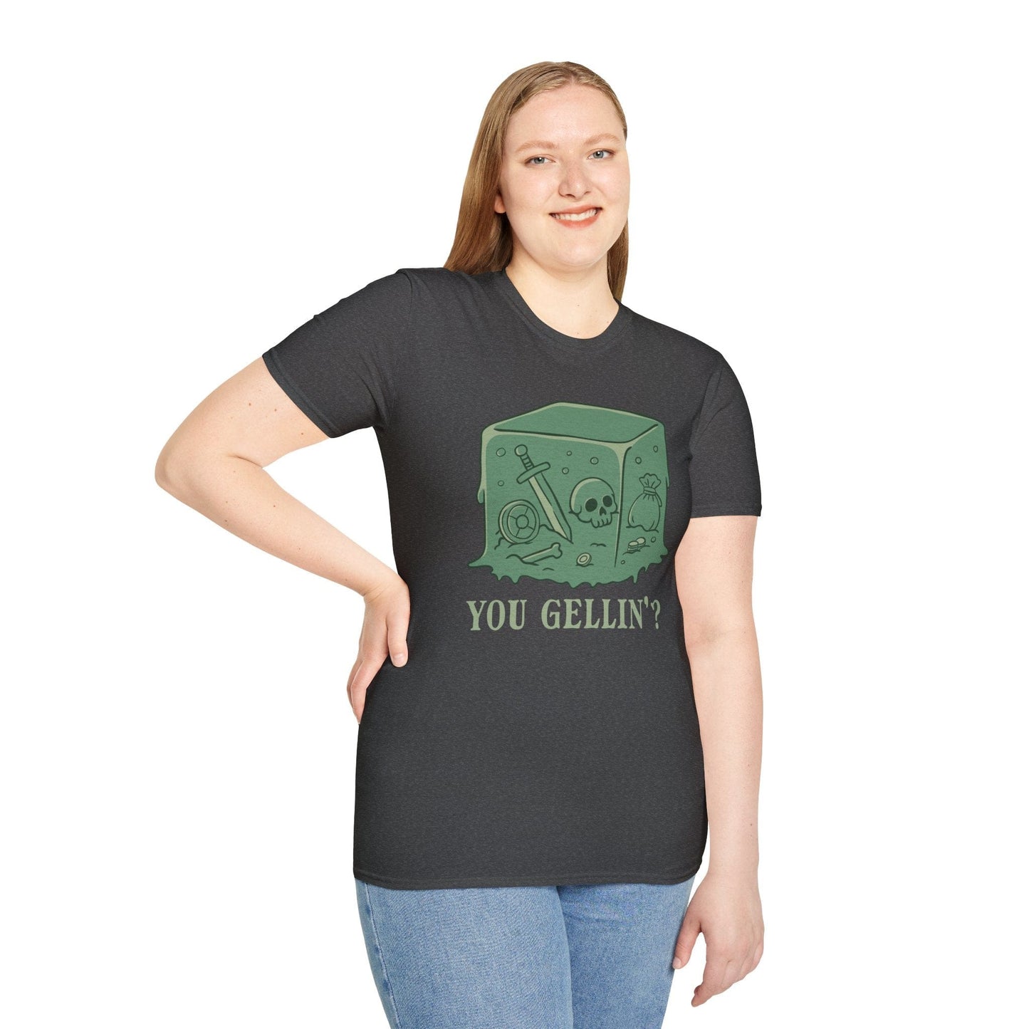 Printify T-Shirt Dark Heather / S Gelatinous Cube T-shirt
