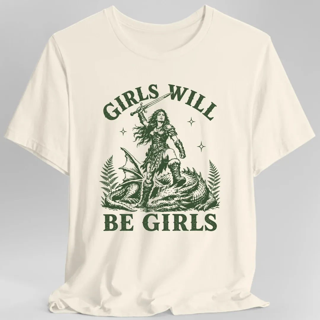 Printify T-Shirt Natural / S Girls Will Be Girls T-Shirt