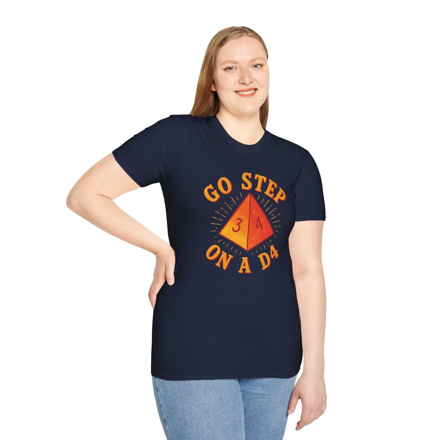 Printify T-Shirt Go Step On A D4 Funny DnD T-Shirt