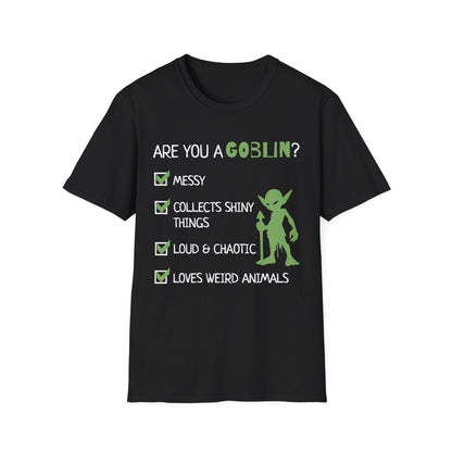 Printify T-Shirt Black / S Goblin Quiz Shirt - Funny DnD Goblin Friend T-shirt