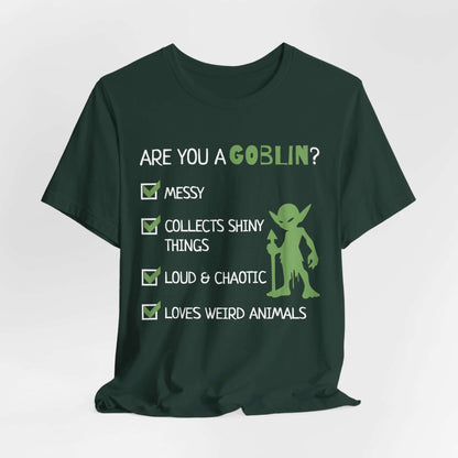 Printify T-Shirt Forest / S Goblin Quiz Shirt - Funny DnD Goblin Friend T-shirt