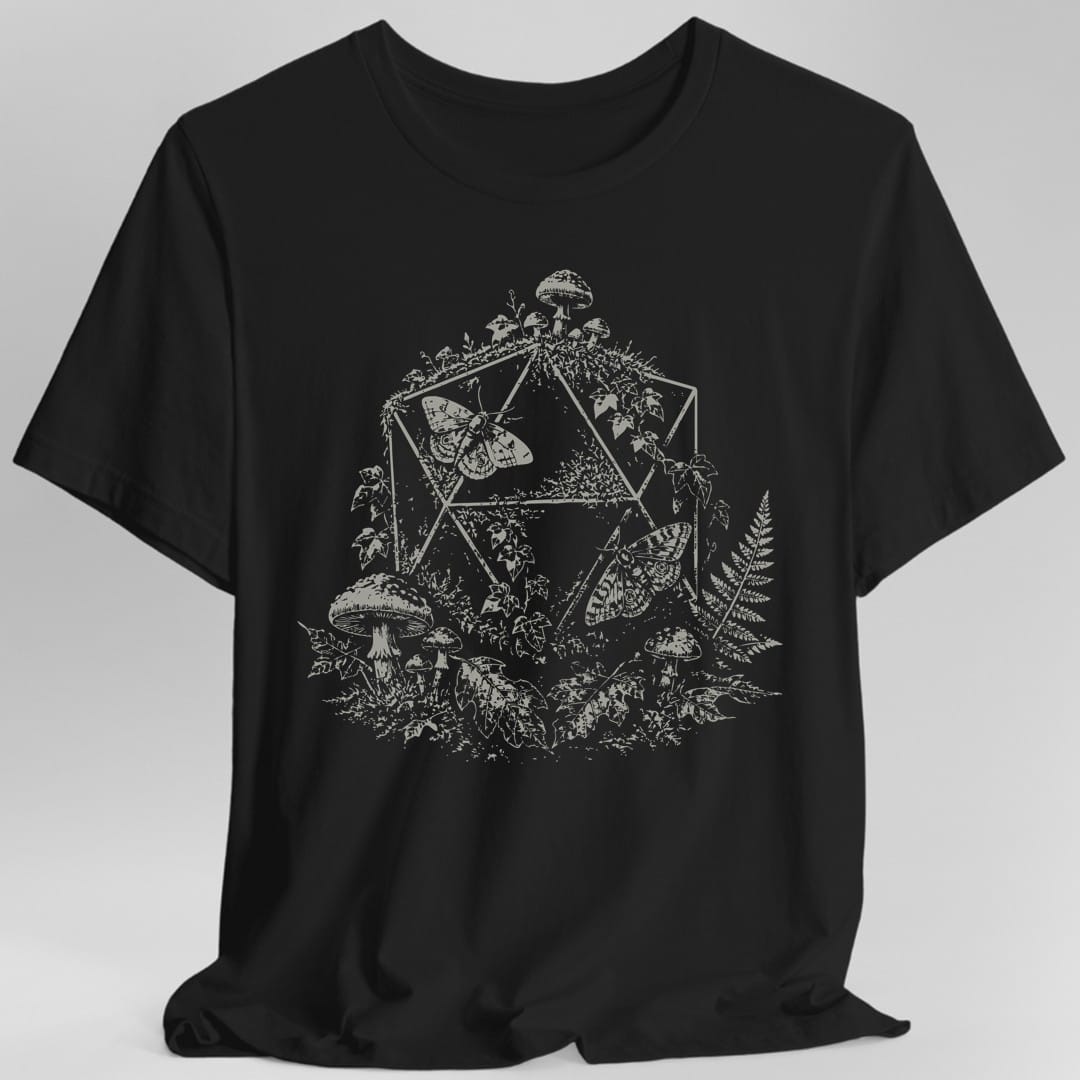 Printify T-Shirt Black / S Goblincore D20 Stipple T-Shirt