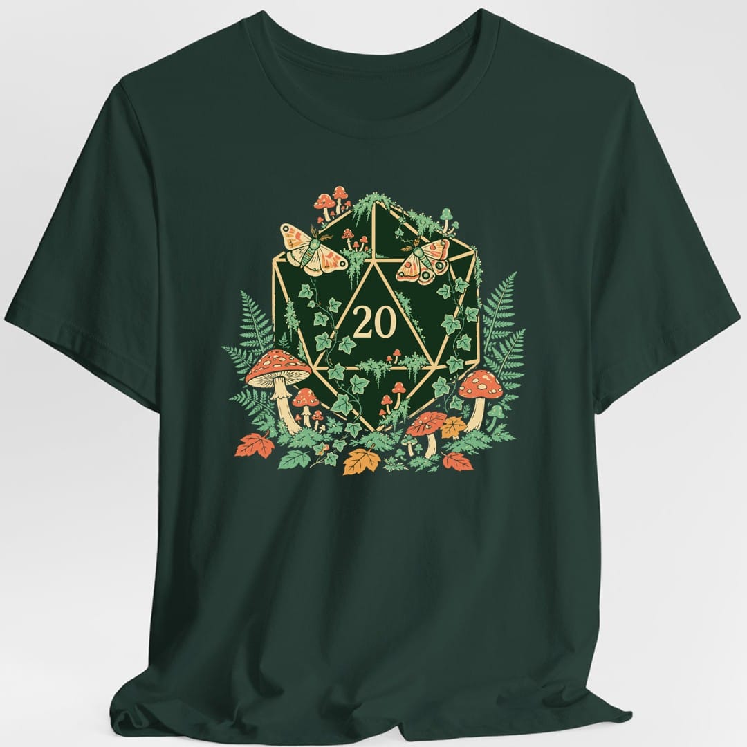 Printify T-Shirt Forest Green / S Goblincore D20 T-Shirt