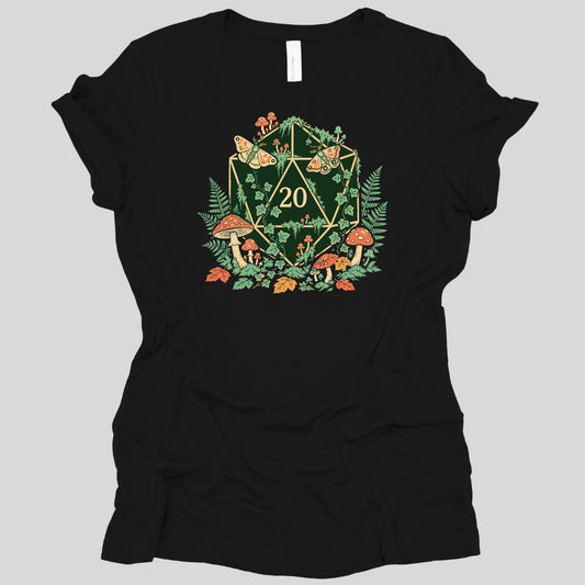 Printify T-Shirt Black / S Goblincore D20 Women's T-shirt