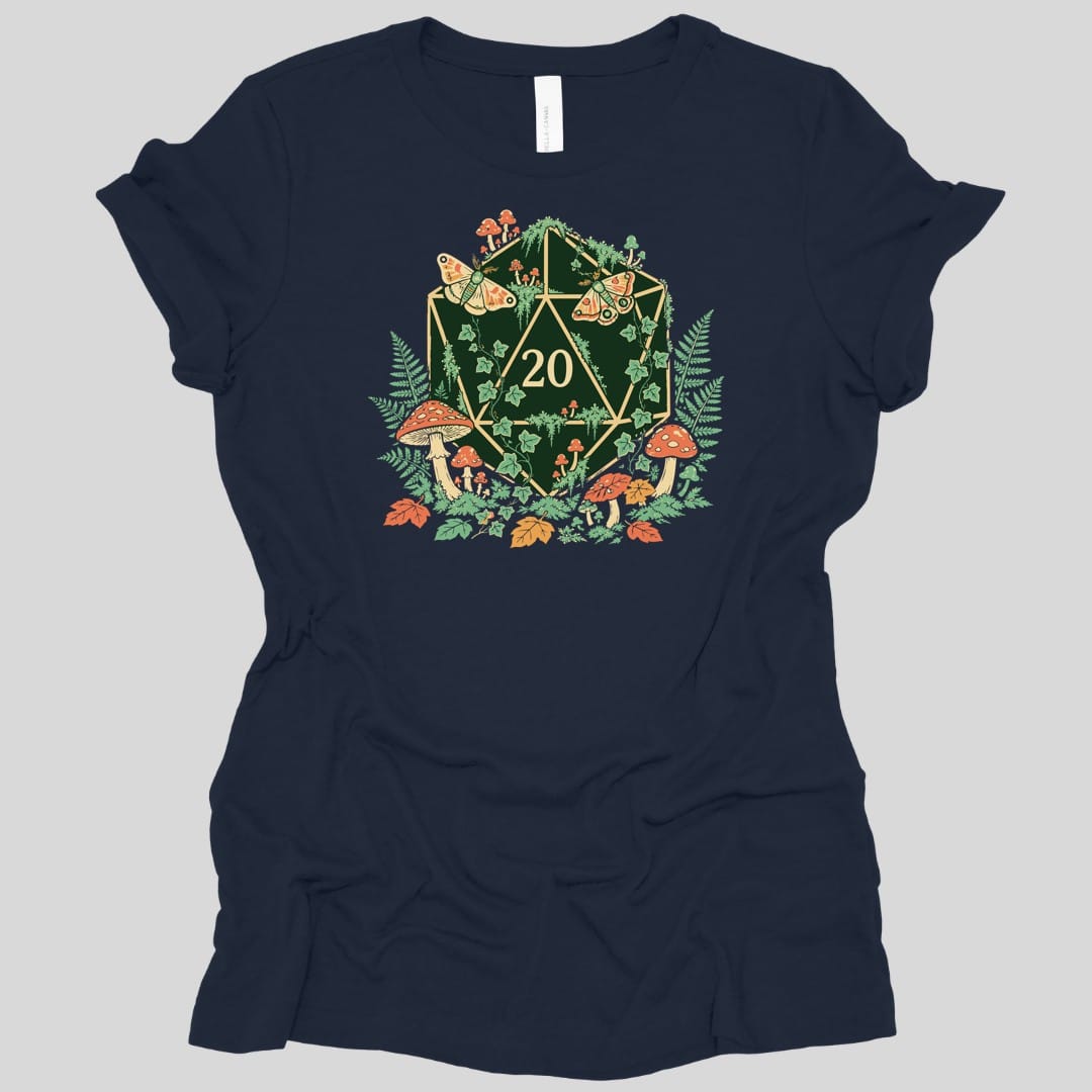 Printify T-Shirt Navy / S Goblincore D20 Women's T-shirt