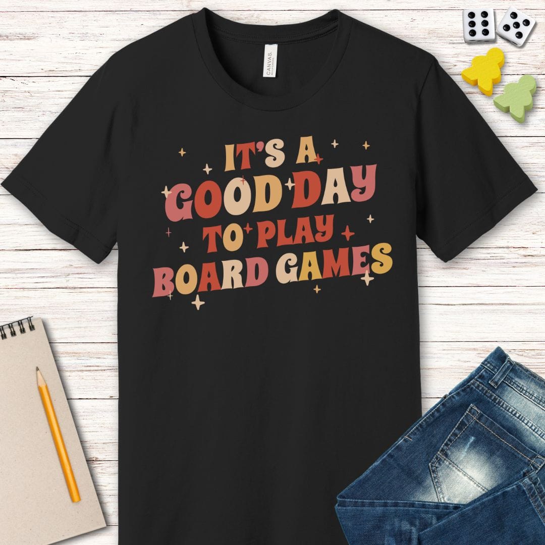 Printify T-Shirt Good Day to Play Board Games T-Shirt