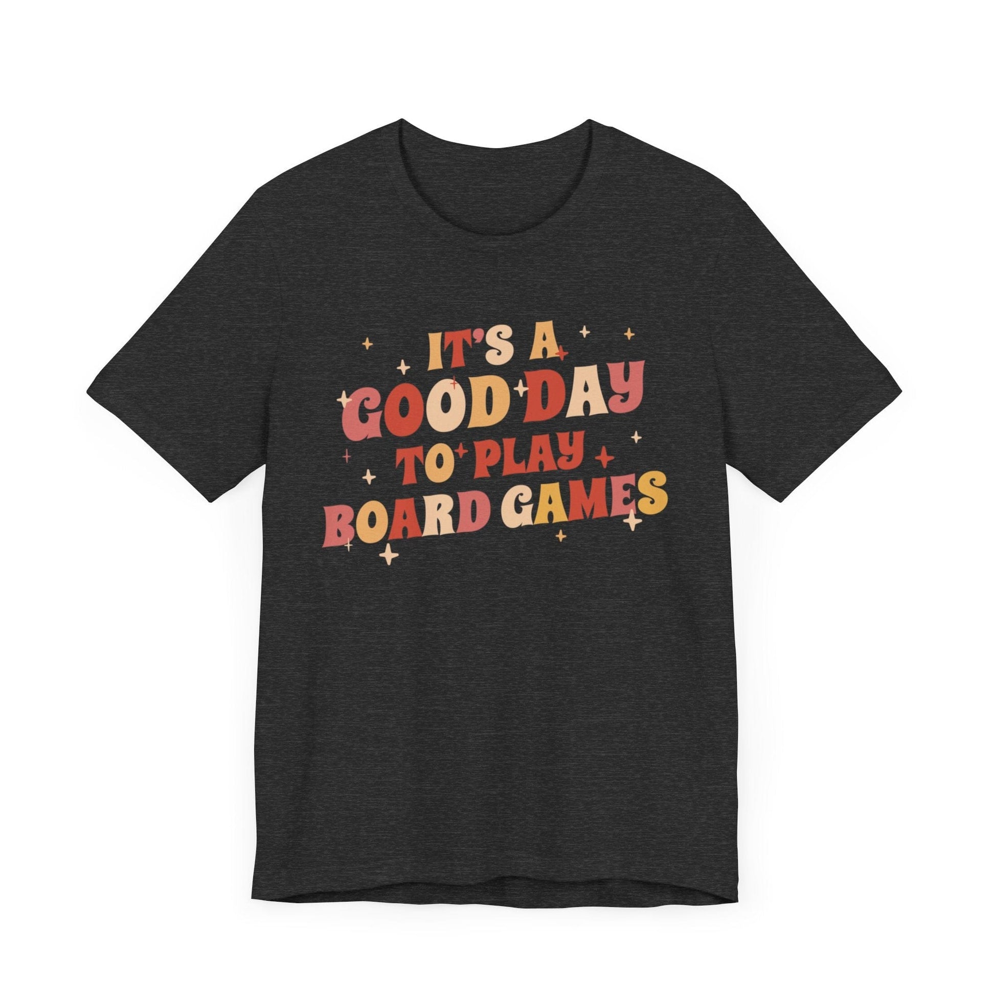 Printify T-Shirt Dark Grey Heather / S Good Day to Play Board Games T-Shirt