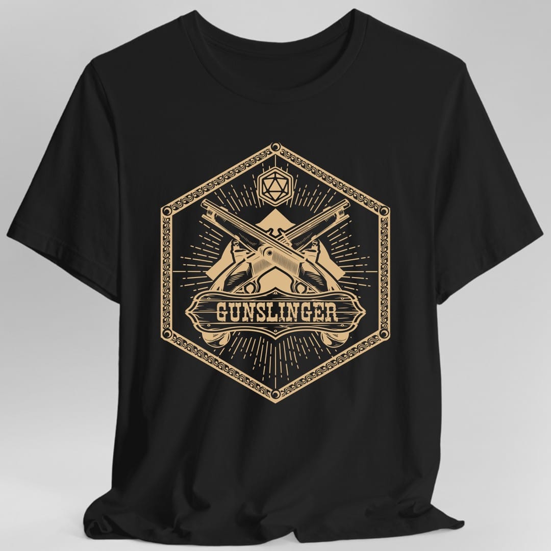 Printify T-Shirt Black / S Gunslinger Emblem T-Shirt