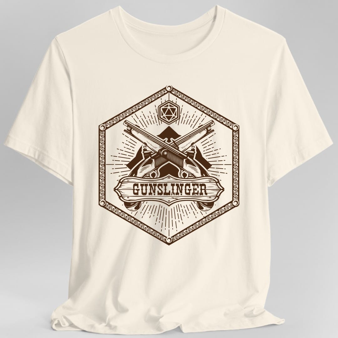 Printify T-Shirt Natural / S Gunslinger Emblem T-Shirt
