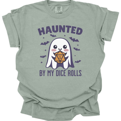 Printify T-Shirt Bay / S Haunted By My Dice Rolls Halloween T-Shirt - Comfort Colors