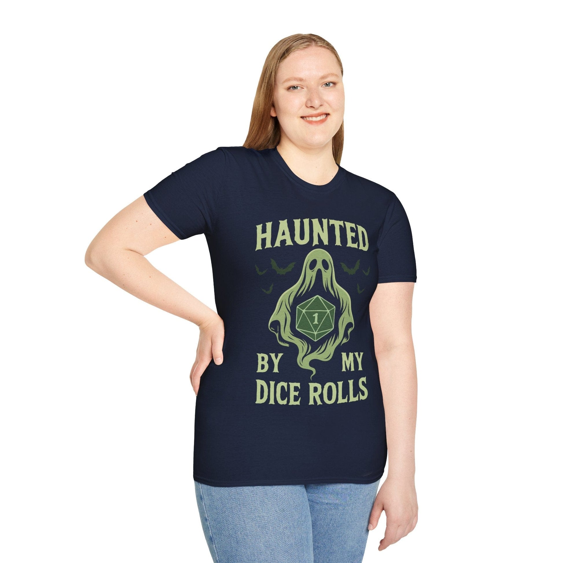 Printify T-Shirt Haunted By My Dice Rolls Shirt