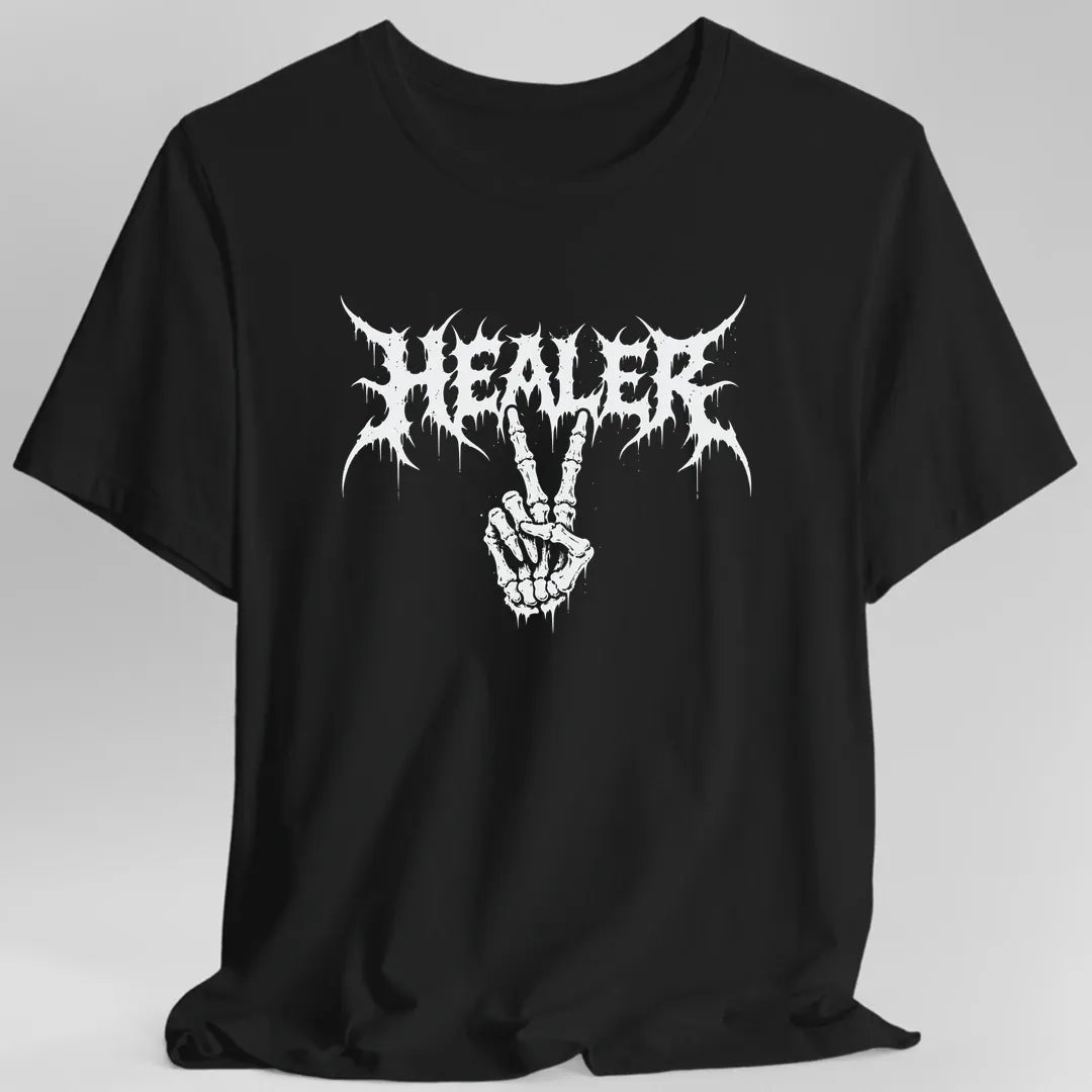 Printify T-Shirt Black / S Healer Heavy Metal T-shirt
