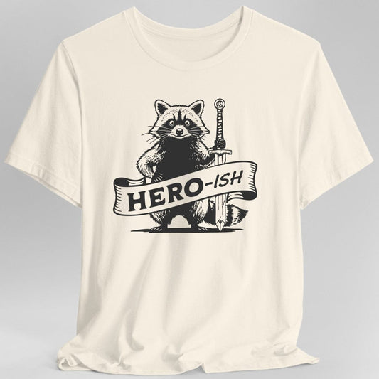Printify T-Shirt Natural / S Hero-ish DnD T-shirt