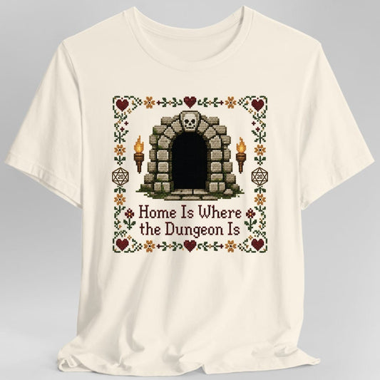 Printify T-Shirt Natural / S Home Is Where the Dungeon Is T-Shirt