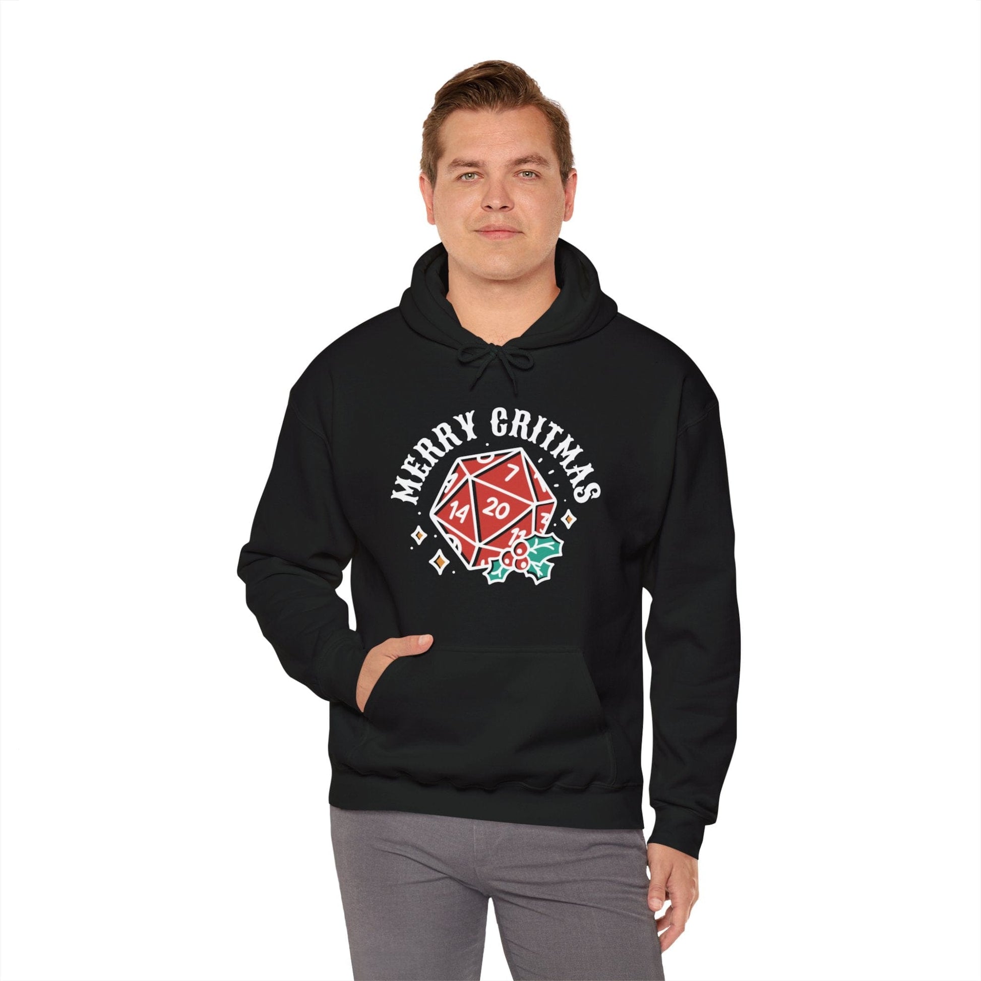 Merry Critmas Christmas D20 Hoodie Hoodie