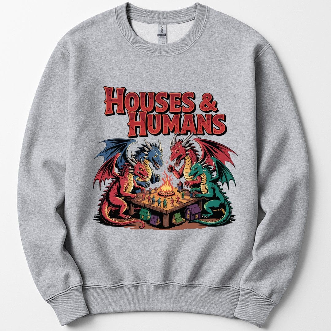 Printify Sweatshirt Sport Grey / S Houses & Humans D&D Sweatshirt