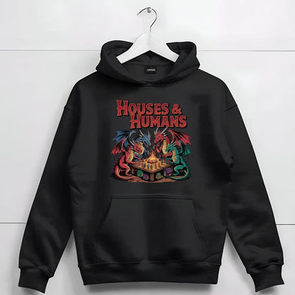 Printify Hoodie Houses & Humans DnD Hoodie