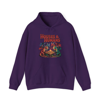 Printify Hoodie Purple / S Houses & Humans DnD Hoodie