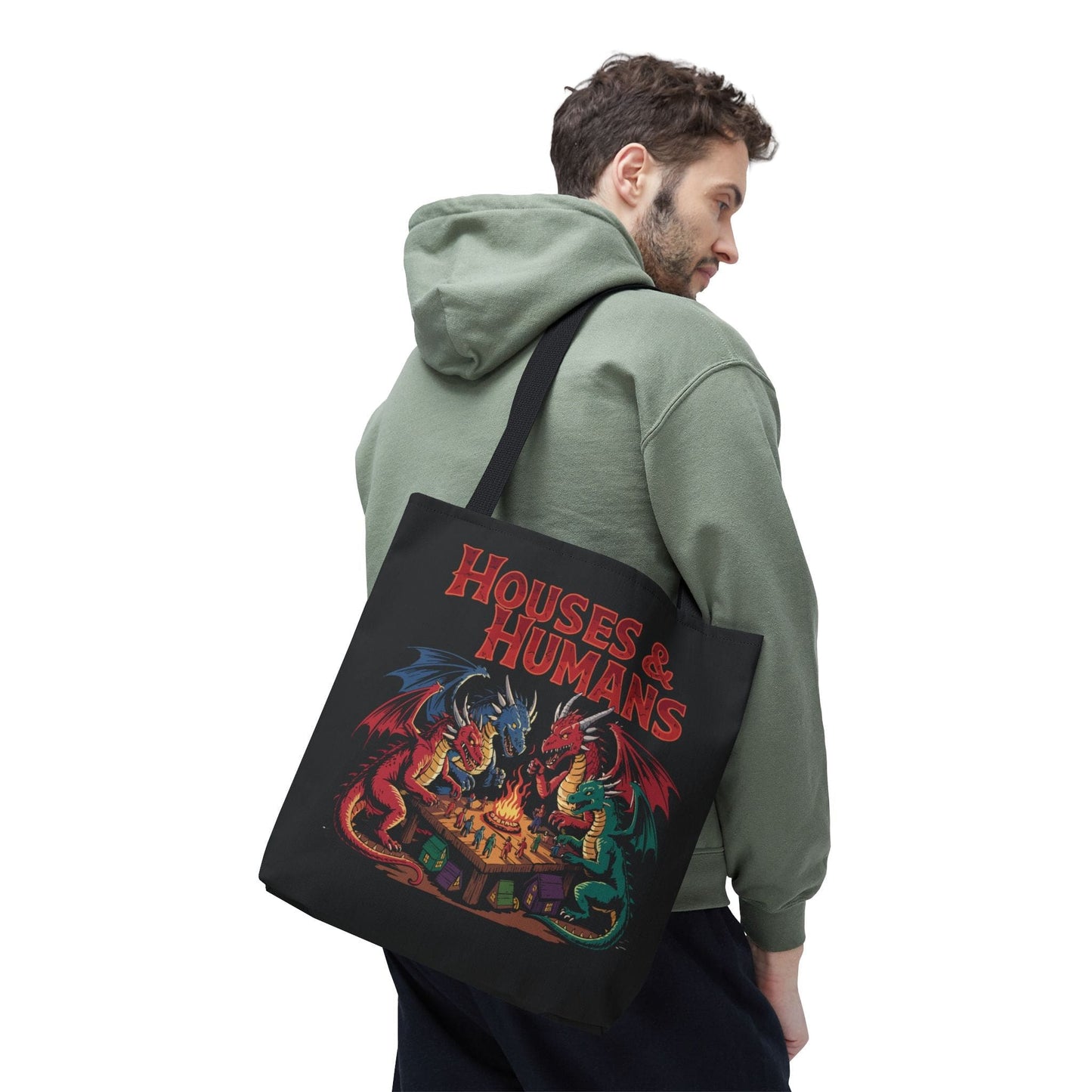 Printify Bags Houses & Humans DnD Tote Bag