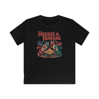 Printify Kids clothes Black / XS Houses & Humans Kids DnD Tshirt