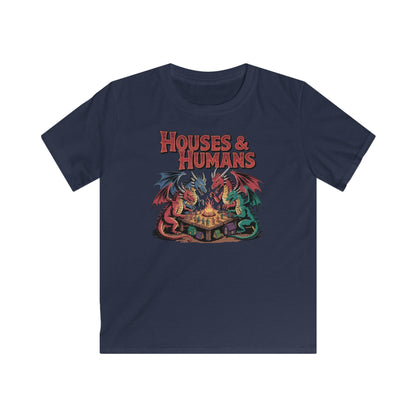 Printify Kids clothes Navy / XS Houses & Humans Kids DnD Tshirt