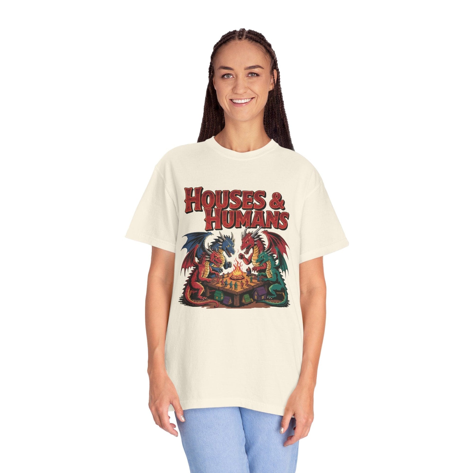 Printify T-Shirt Houses & Humans Shirt - Comfort Colors