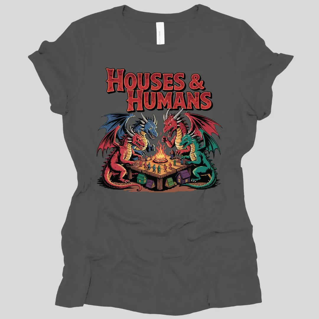 Printify T-Shirt Asphalt / S Houses & Humans Women's T-shirt