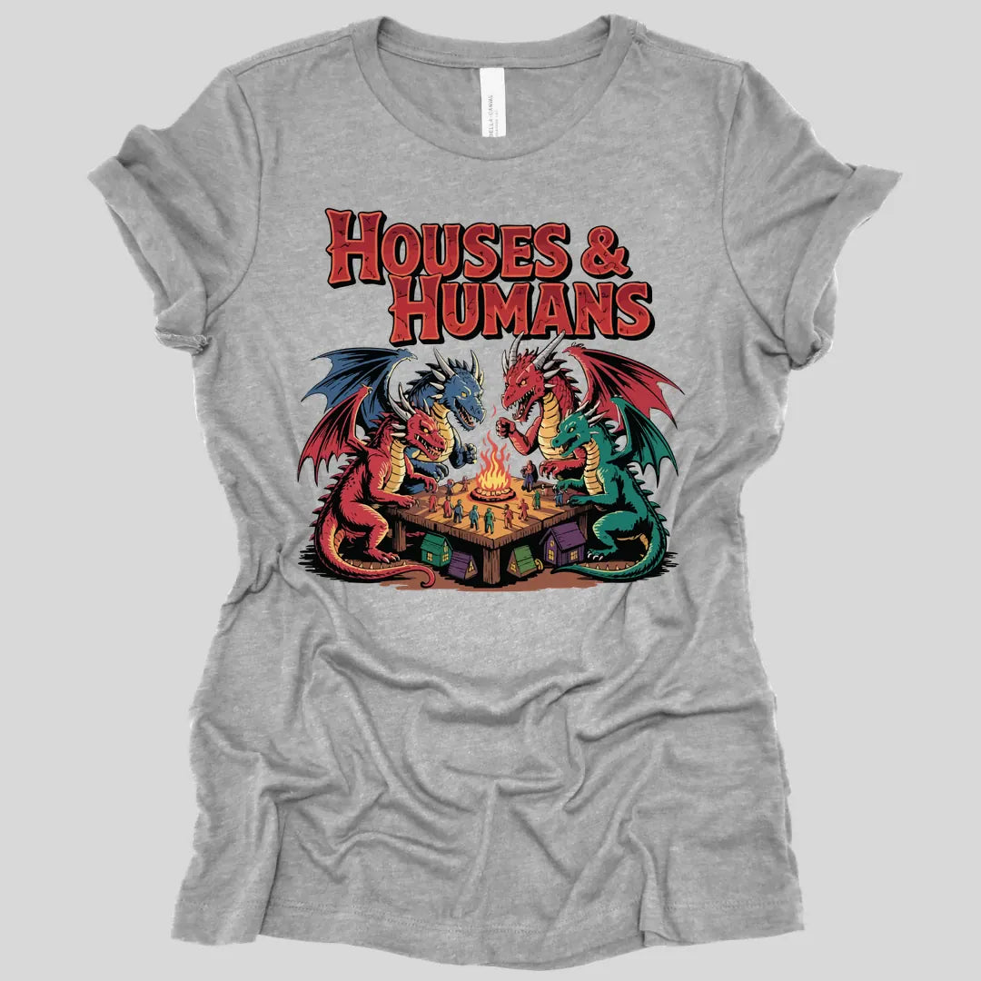 Printify T-Shirt Athletic Heather / S Houses & Humans Women's T-shirt