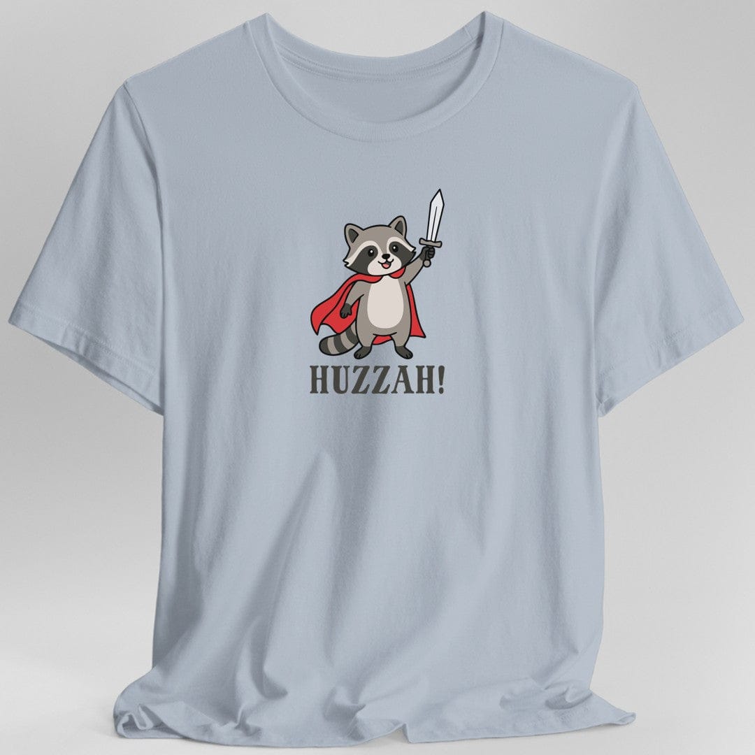 Printify T-Shirt Light Blue / S Huzzah Raccoon T-Shirt