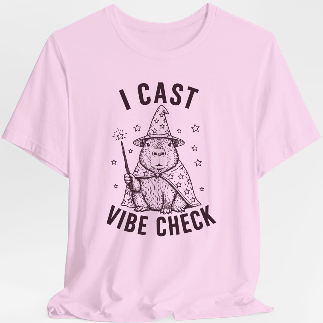 Printify T-Shirt Light Pink / S I Cast Vibe Check T-Shirt