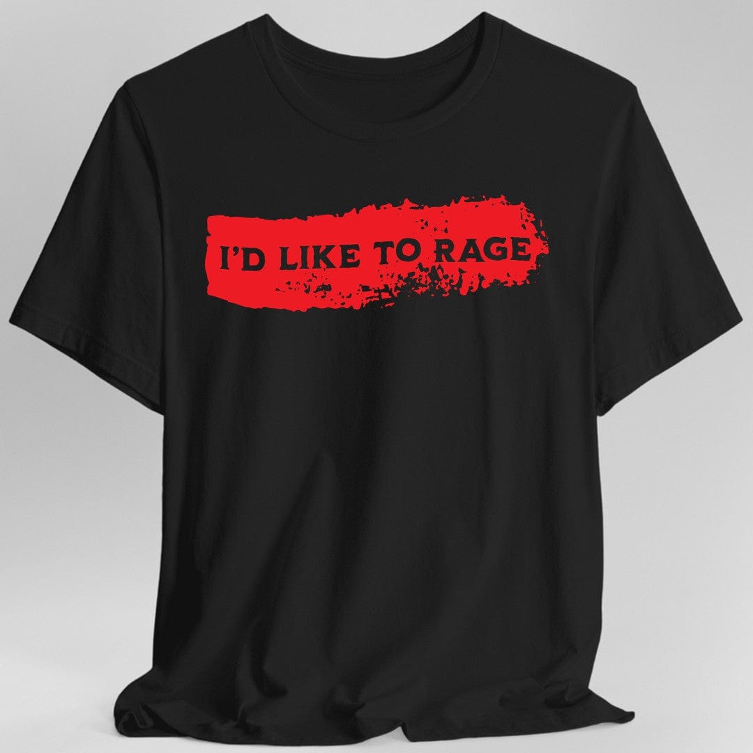 Printify T-Shirt Black / S I'd Like to Rage Bloodstain T-Shirt