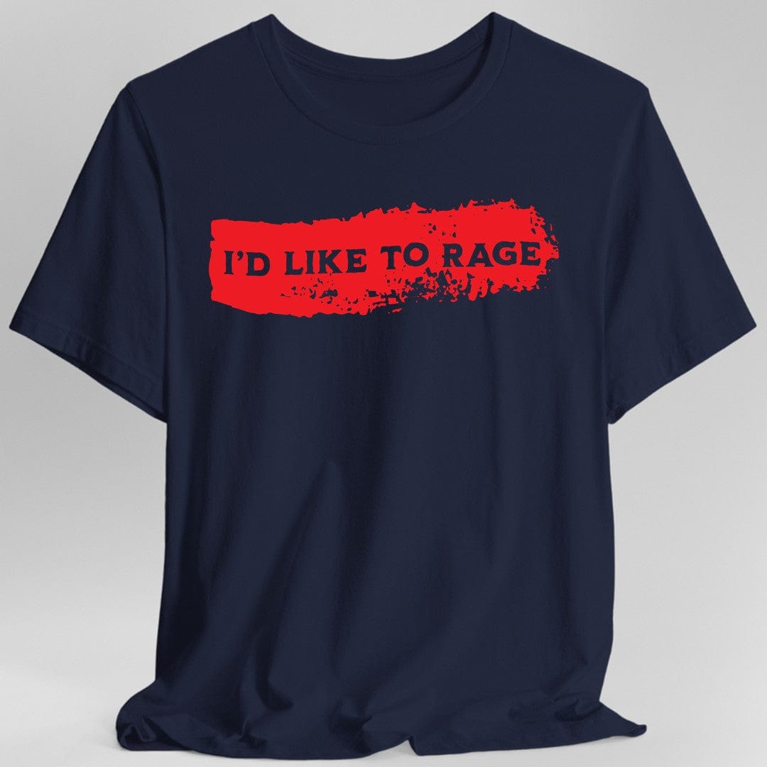 Printify T-Shirt Navy / S I'd Like to Rage Bloodstain T-Shirt