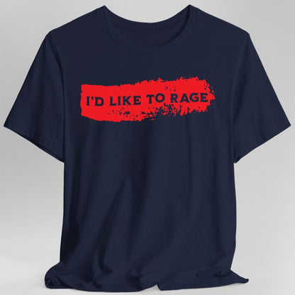 Printify T-Shirt Navy / S I'd Like to Rage Bloodstain T-Shirt